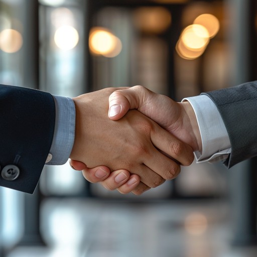 Professional handshake representing trusted client relationships